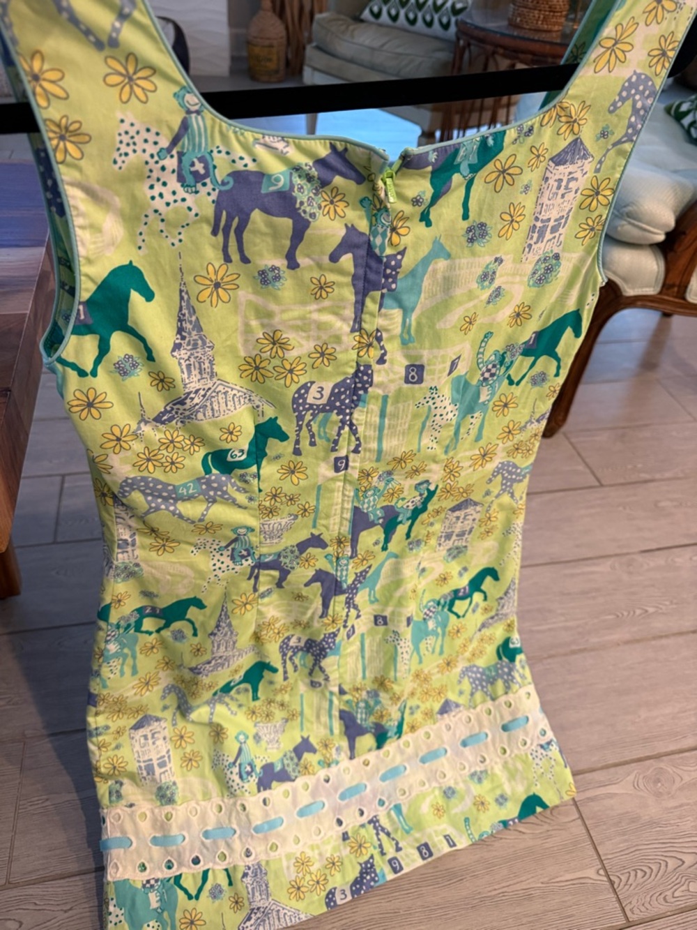 Lilly Pulitzer Limited Edition Sleeveless Shift Kentucky Derby Low Riders Dress - Picture 13 of 13